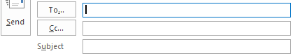 Image showing a computer user putting a mobile number into the email TO section