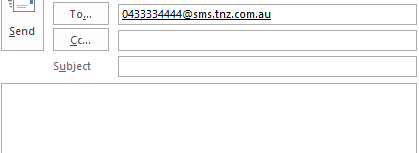 Sending a reminder to one mobile number
