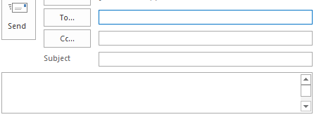 Image showing a computer user putting a telephone number into the email TO section